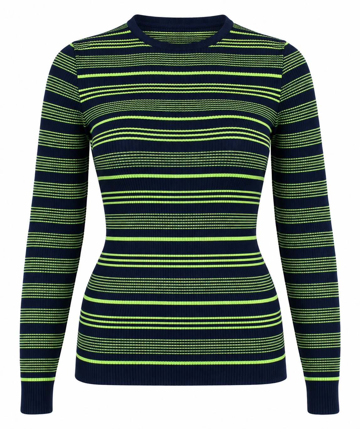 Pulover dark blue/lime din lână